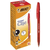 Długopis BIC Cristal Clic - 20 szt. - mechanizm naciskowy, 1.0 mm, czerwony Długopis BIC Cristal Clic - 20 szt. - mechanizm naciskowy, 1.0 mm, czerwony